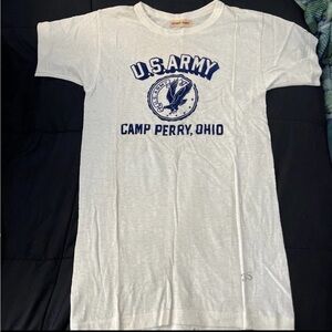 VintageU.S. Army Camp Perry Ohio Ringer Tshirt Medium Single Stitch 50skoreanwar